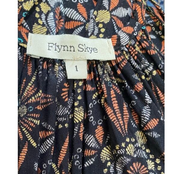 Revolve FLYNN SKYE Maxi Tank Dress in Black Floral Size 1 Small - Picture 5 of 15